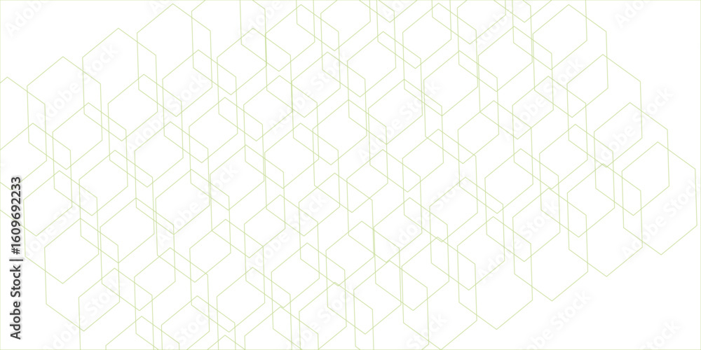 Fototapete seamless pattern with hexagon square cube geometric pattern shapes grid metal element texture design