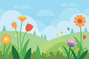 Obraz premium wildflower meadow in soft light