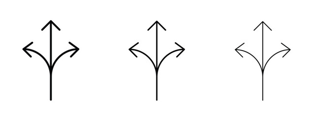 Flexibility icon linear style sign for mobile concept and web design.