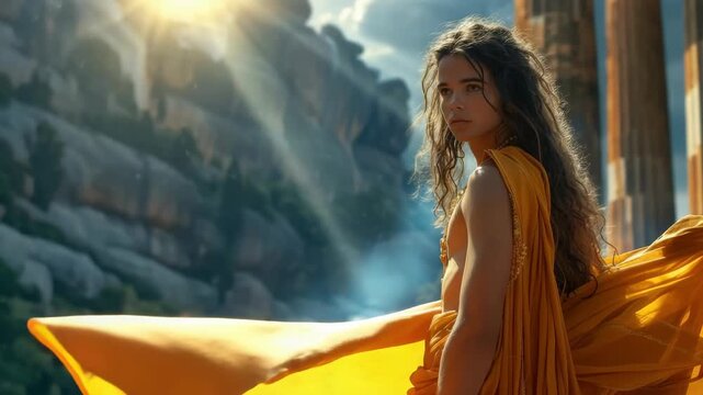Divine muse: Apollo spirit, Phebus ray, Olympus light, prophecy keeper, art master, muse friend, healer path, migrant hope, sacred truth, ancient myth, god wisdom, eternal flame