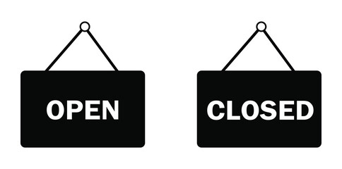 Communicate your business hours with these clear open and closed signs, perfect for retail stores, shops, and service establishments.