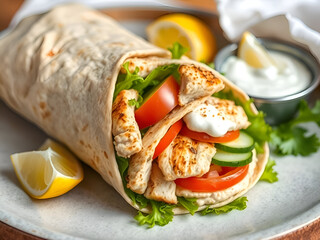 chicken wrap sandwich