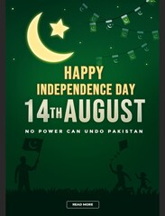 14 August Independence day poster design