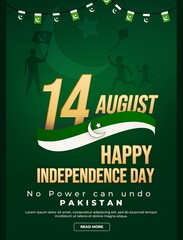 14 August Independence day poster design