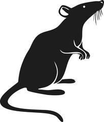 Rat Silhouette vector Designs 