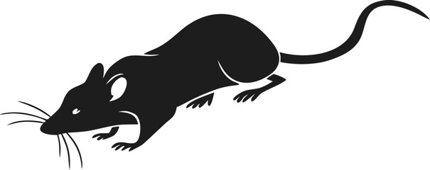Rat silhouette vector designs