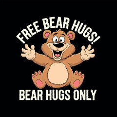 Bear t shirt design urban style