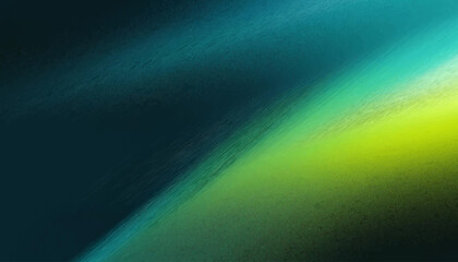 Black dark blue green emerald petrol teal lime yellow white abstract background. Color gradient ombre blend. Line stripe. Bright light flash glow glitter neon metallic. Noise grain mesh © Pickoloh