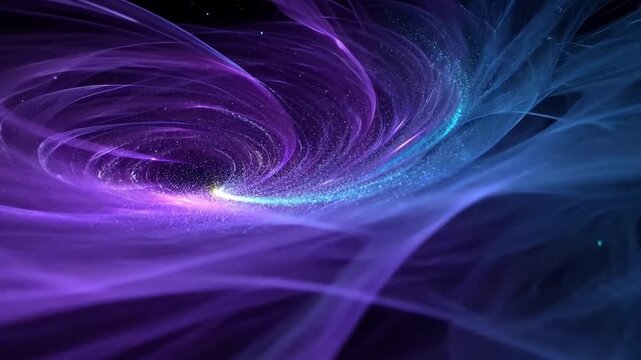 Cosmic Vortex: An entrancing, computer-generated depiction of a vibrant cosmic vortex, featuring swirling, luminous elements and an ethereal, otherworldly atmosphere.