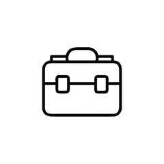 Outline icon a marketing toolkit briefcase on business