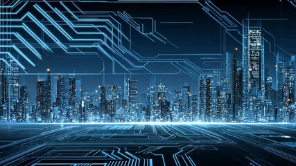 Cityscape of the Future: A stunning digital rendering of a futuristic cityscape, where towering skyscrapers and advanced technology converge, representing the essence of innovation and progress. - Powered by Adobe