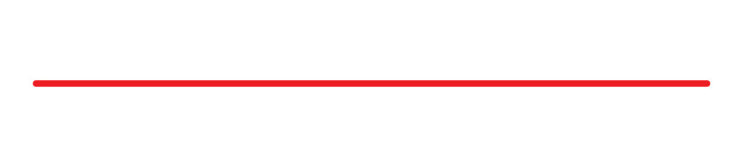Obraz premium single horizontal red straight line vector. straight line element. red stroke line. simple horizontal line. a single, thin, horizontal white line on transparent background.