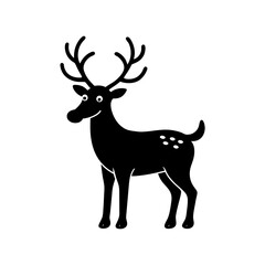deer silhouette vector illustration