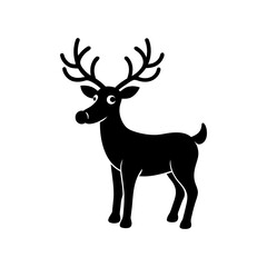 deer silhouette vector illustration