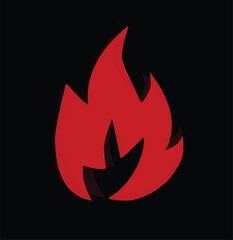 Fire symbol icon vector design illustration.eps