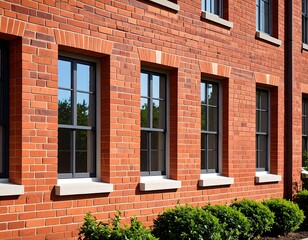 Obraz premium Brick wall with windows