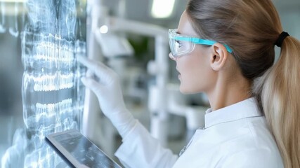 Dental innovation method: diagnostic scan, laser equipment, procedure step, gum mapping, interactive display, record sharing, face image, comfort tool, access system, hygiene process, visual reference - Powered by Adobe