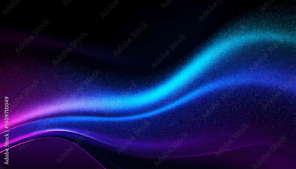 Aufkleber cyber big data flow particles bokeh. digital neural network. concept of ai artificial intelligence t