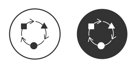 Adaptation icon symbol sign in solid style.