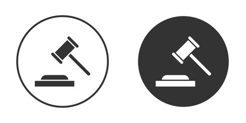 Auction icon symbol sign in solid style.