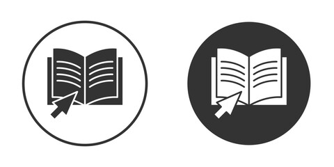 Guide icon symbol sign in solid style.