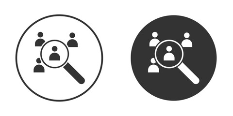 Hiring icon symbol sign in solid style.