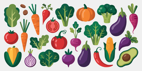 Bright and Playful Graphic Collection with Colorful Elements and Simple Shapes