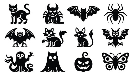 Halloween Icons Graphics for Spooky Designs Projects