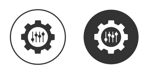 Mass customization icon symbol sign in solid style.