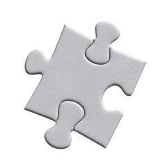 Obraz premium Single jigsaw piece isolated on black