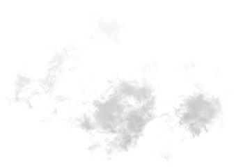 Abstract light gray organic shapes with subtle rainbow highlights on transparent background