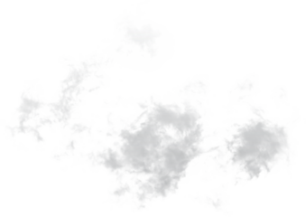 Abstract light gray organic shapes with subtle rainbow highlights on transparent background