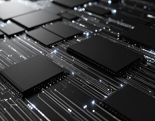 Abstract circuit board pattern