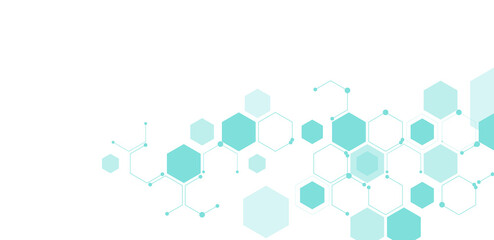 Abstract hexagons pattern element vector illustration