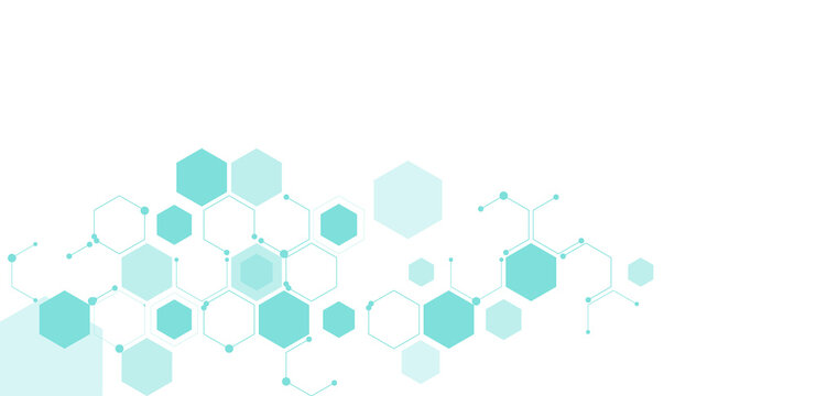 Abstract hexagons pattern element vector illustration