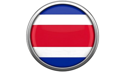 Circular Costa Rican flag button
