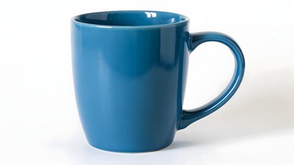 Ceramic Blue Mug: A stylish, plain blue ceramic mug, perfect for morning coffee or any favorite beverage.