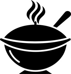 cooking pot on a white background