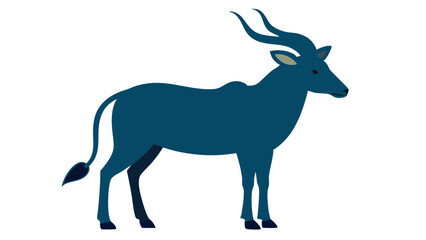 Obraz premium Stylized Eland Wildlife Vector for Safari Animal Artwork