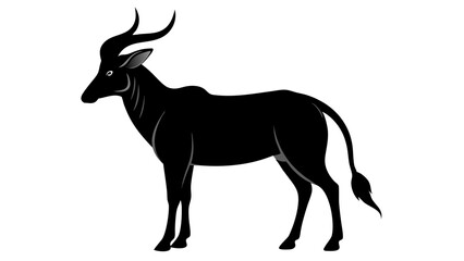 Obraz premium Graceful Eland Antelope Drawing for Wildlife Art Projects