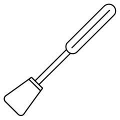 Obraz premium Scientific Spatula Vector Art for Laboratory Concept Illustration