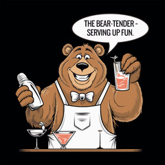 Bear t shirt design urban style