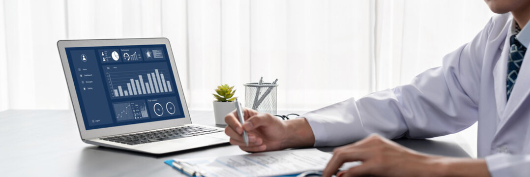 Business data dashboard provide brisk business intelligence analytic for marketing strategy planning