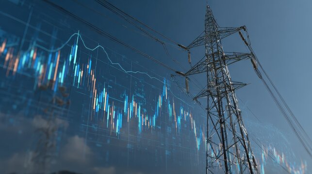 Electricity Pylon and Stock Market Data