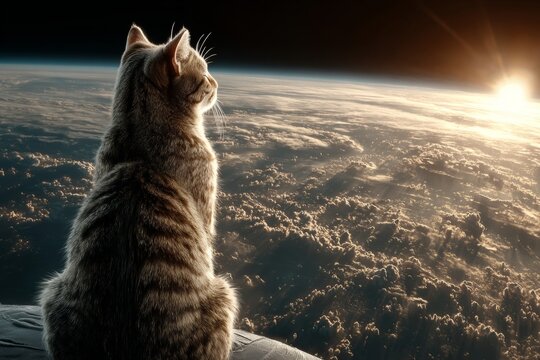 Cat finds tranquility on slipper planet. Therapy animals offer support to stressed owners.