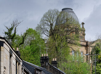 Tenement flats in poor housing area in Glasgow