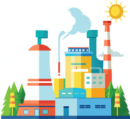 Power plant with nuclear power plant