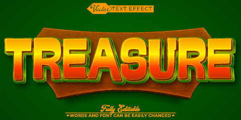  Ancient and Valuable Treasure Gold Vector Editable Text Effect Template © Anka Design