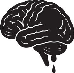 human brain vector art  মানুষের ব্রেন