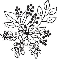 vector illustration of a flower